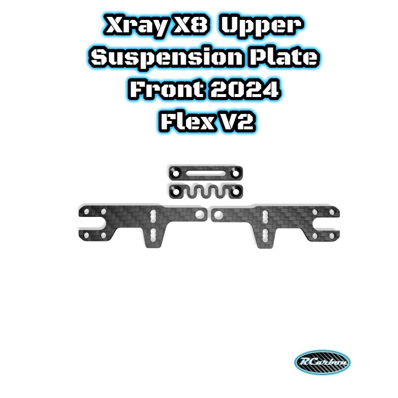 Xray X8 Upper Suspension Plate Front 2024 Flex V2