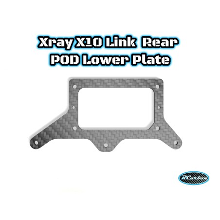 Xray X10 Link  Rear POD Lower Plate