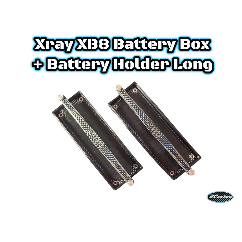 Xray XB8 Battery Box + Holder XB8 Long 22/23/24