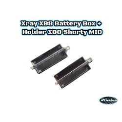 Xray XB8 Battery Box + Holder XB8 Shorty MID 22/23/24