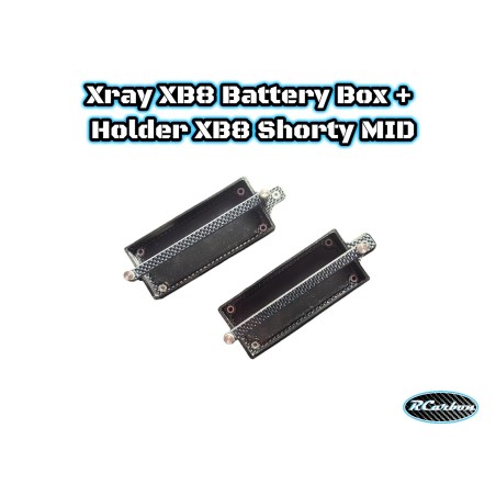 Xray XB8 Battery Box + Holder XB8 Shorty MID 22/23/24