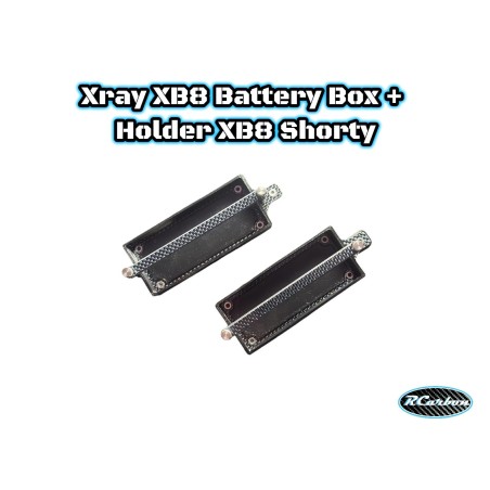 Xray XB8 Battery Box + Holder XB8 Shorty 22/23/24