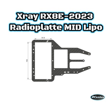 Xray RX8E-2023 Radioplatte MID Lipo