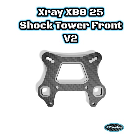 Xray XB8e 25 Shock Tower V2 Front