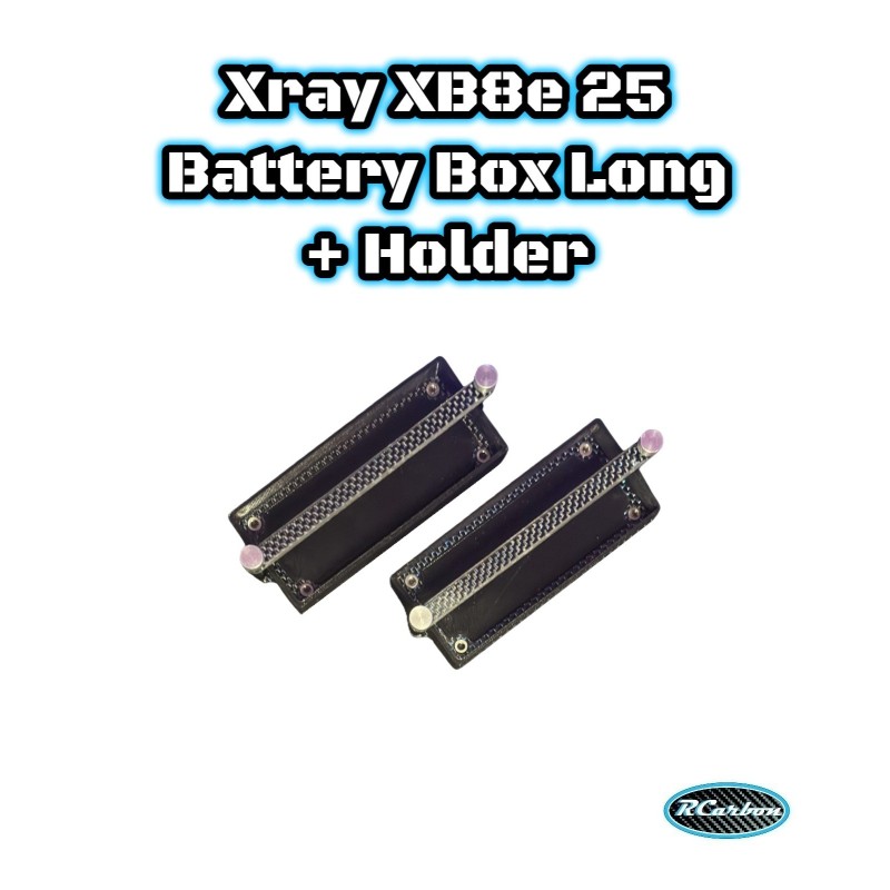 Xray XB8 25 Battery Box Long + Holder