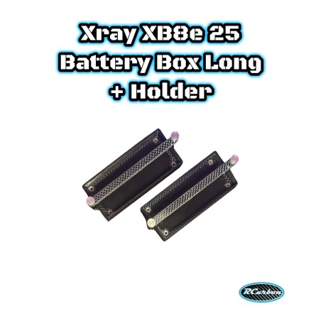 Xray XB8 25 Battery Box Long + Holder